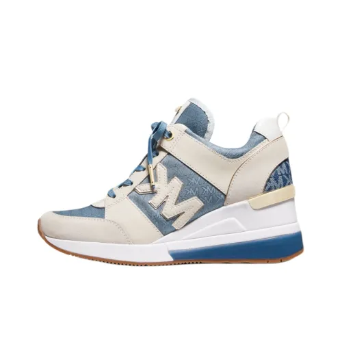 MICHAEL KORS Georgie Low Топ Обувь на платформе Женская Белая Синяя