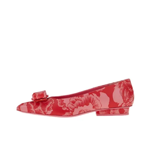 FERRAGAMO Viva Планшет Mary Jane Туфли Женские Красные