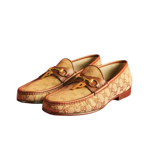 PALACE x GUCCI Horsebit Застежка Повседневная Обувь Мужская Коричневая