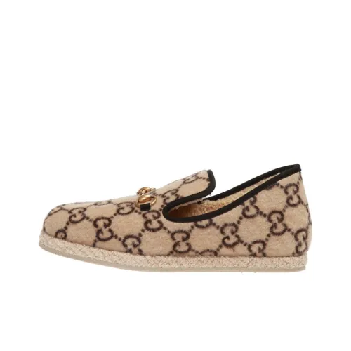 GUCCI Лоферы с пряжкой Horsebit мужские бежевые