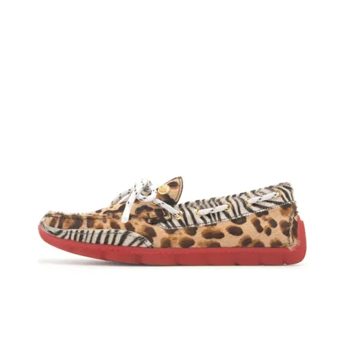 VERSACE Мужские повседневные туфли Мужской Леопард Коричневый