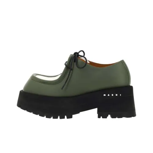 MARNI Платформа Обувь Женская Зеленая