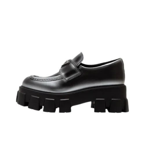 PRADA Monolith Лоферы Женские Черный