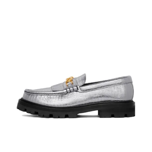 CELINE Triomphe Лоферы Женские Серебряные