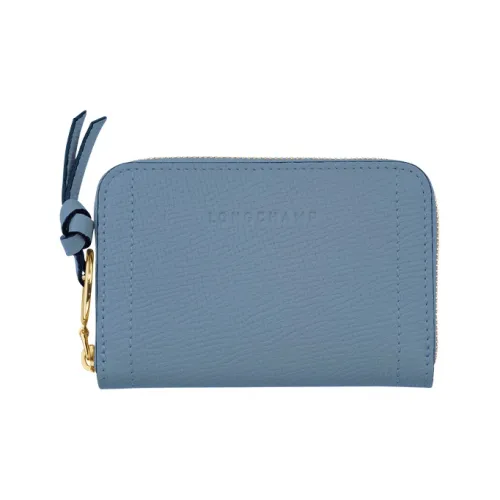 LONGCHAMP Mailbo Зернистая кожа коровы Кошелек Женские Синий