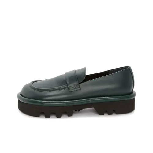 JW Anderson Bumper Tube Лоферы Мужские Темно-зеленые