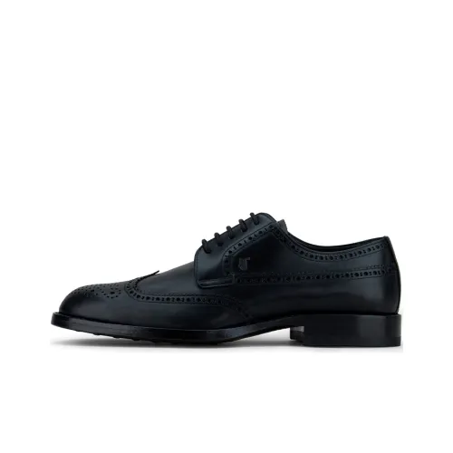 TOD'S Повседневные кожаные туфли с низким верхом Мужские