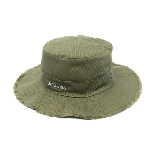 Jacquemus Cotton Bucket Hats Зеленый Мужской