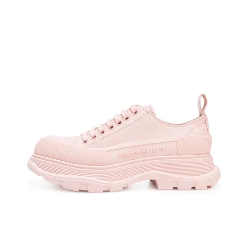 Alexander McQueen Tread Slick Low Топ Обувь на платформе Женская Розовая