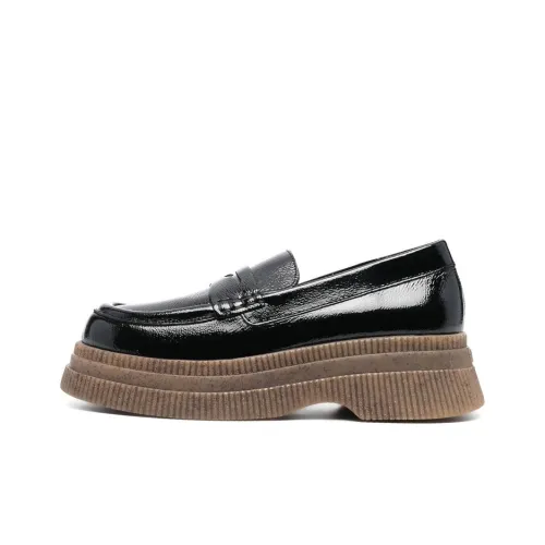 GANNI Платформа Обувь Женская Черная