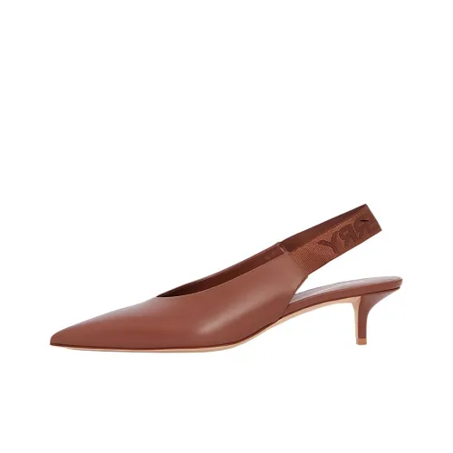 Burberry Chisel Низкий каблук Туфли Мэри Джейн Женские Коричневый