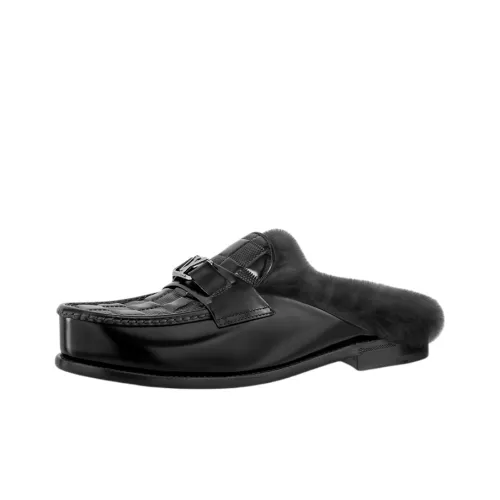 LOUIS VUITTON MAJOR Домашние тапочки Мужские Черные