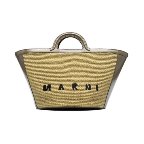 MARNI Телячья кожа Тоут Сумка Сумка для покупок Сумка Женская Зеленая