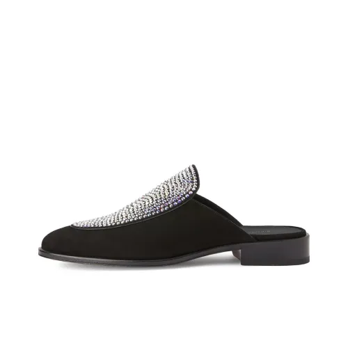 Giuseppe Zanotti GZ Домашние тапочки с стразами мужской черный