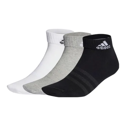 Adidas 1 комплект 3 шт Средний вересковый серый/Белый/Черный Унисекс носки