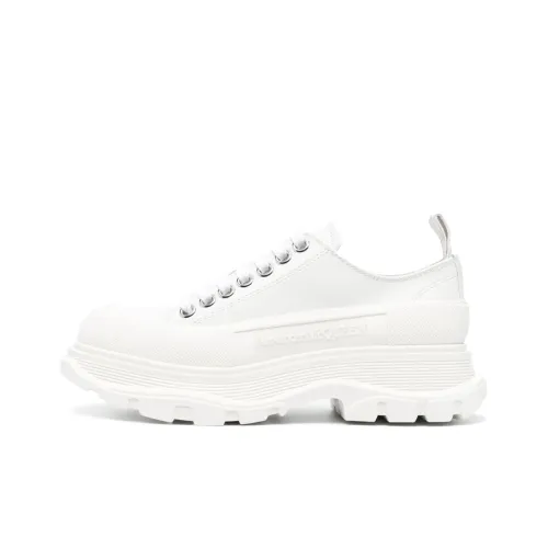 Alexander McQueen Tread Slick Low Топ Обувь на платформе Женская Белая