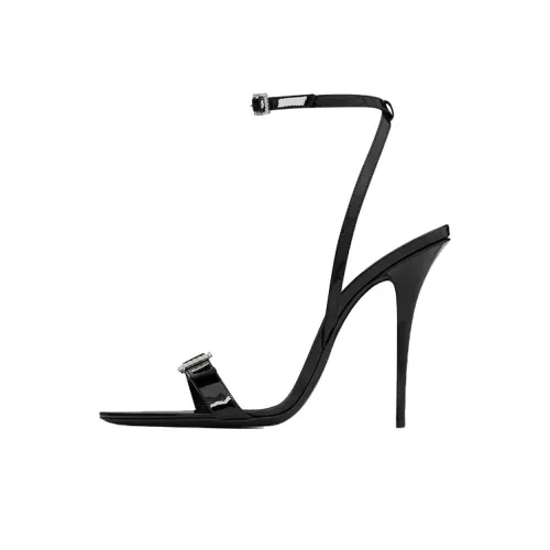 SAINT LAURENT Claude One Ремешок Сандалии Женские Черные