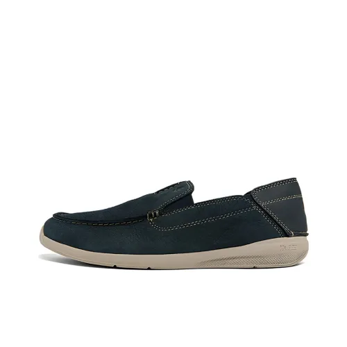 Clarks Повседневные кожаные туфли с низким верхом для мужчин