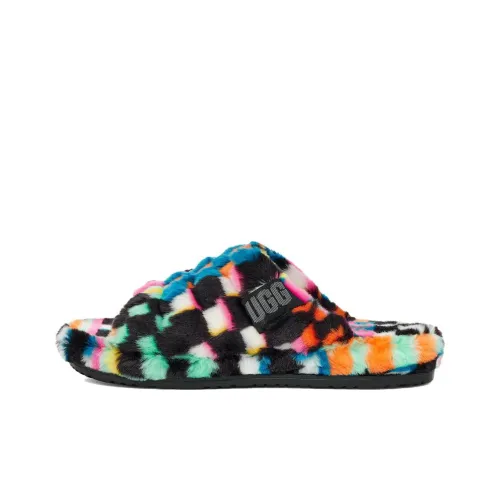 UGG Platform Slippers Men's Multicolor UGG Платформенные Тапочки Мужские Многоцветные