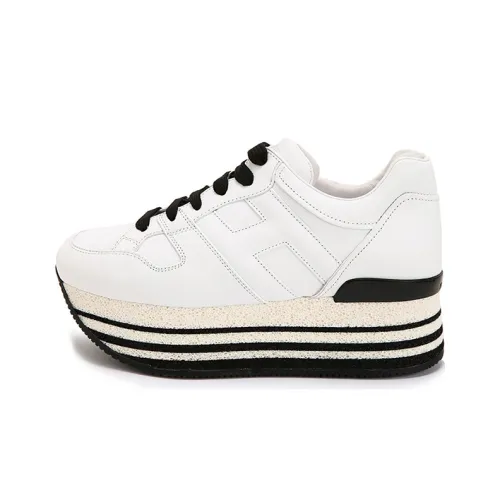 HOGAN H222 Maxi Low Топ Обувь на платформе Женская Белая