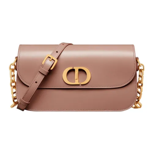 DIOR 30 Montaigne Гладкая коровья кожа Сумка через плечо Женская Винтаж Розовый
