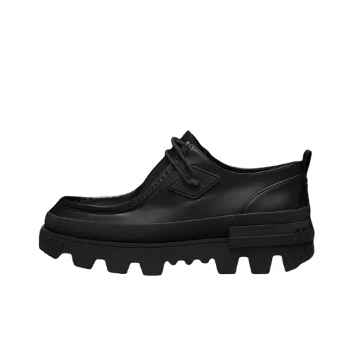 Moncler MonLoafers Платформа Обувь Женская Черная