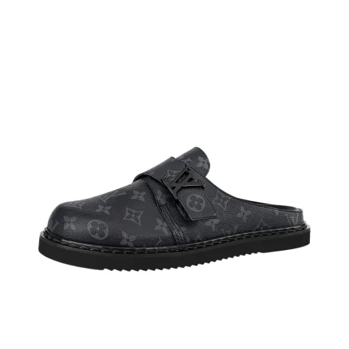 LOUIS VUITTON Easy Домашние тапочки Мужской Черный