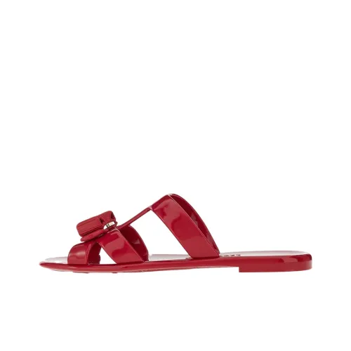 Ferragamo Jelly Slip-Ons Женские Red