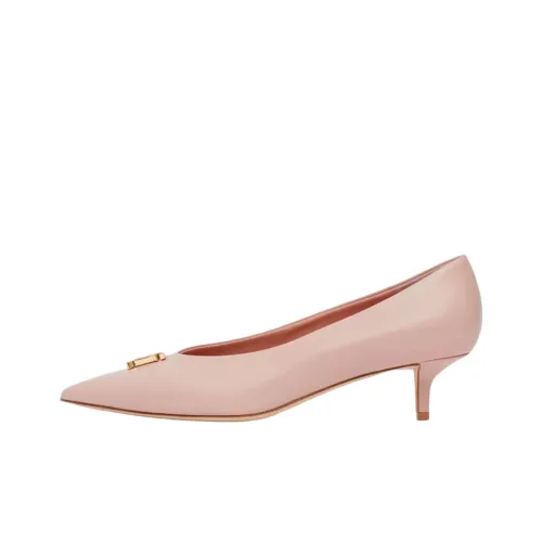 Burberry Низкий каблук Mary Jane Женские Туфли Розовые