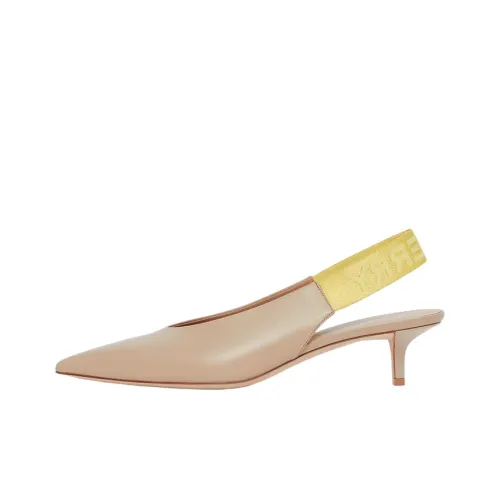 Burberry Низкий каблук Mary Jane Женские Мягкие Рыжевато-коричневые