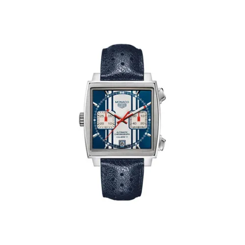 TAG HEUER Автоматический Механический Механизм Мужские Часы Monaco Collection 39 мм Синий