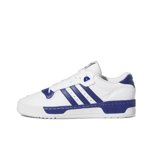 Adidas Originals Rivalry Low Slip-Resistant Abrasion-Resistant Легкий Низкий Скейтбординг Кроссовки Унисекс Белый Синий