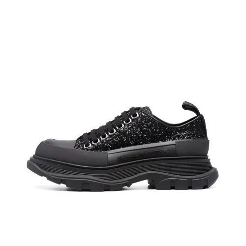 Alexander McQueen Tread Slick Low Топ Обувь на платформе Женская Черная