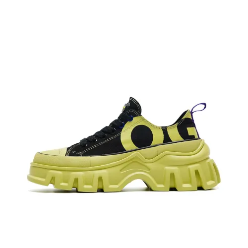 OGR Chou Shen SC Highs Обувь на платформе Женская Зеленая с принтом