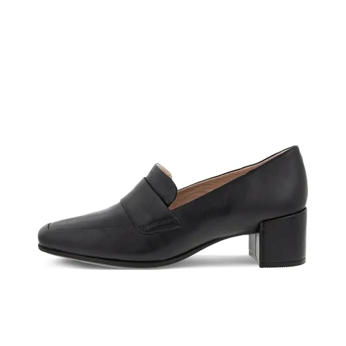 Ecco Грубый каблук MID Низкий каблук Обувь Женские Черный