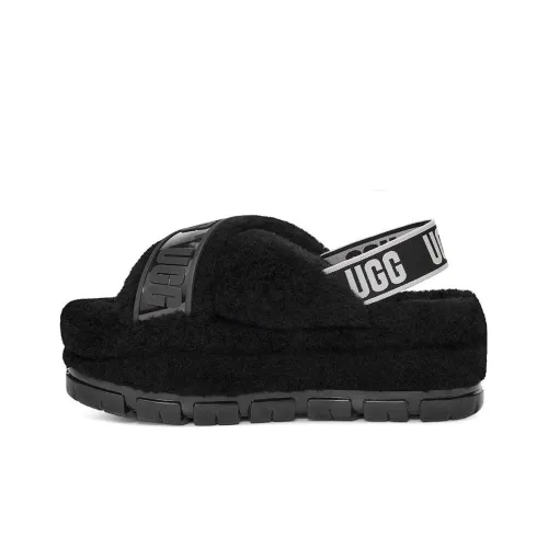 UGG Slipper Коллекция Платформа Сандалии Женские Черный