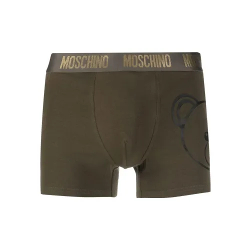 MOSCHINO Темно-зеленые мужские боксер-шорты