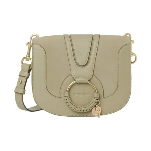 See By Chloe Hana Телячья кожа с замшей Сумка через плечо Сумка на плечо Женская Терракотовый Зеленый