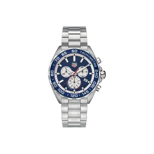 TAG HEUER F1 Collection Кварцевый механизм Мужские часы Циферблат 43 мм Синий CAZ1018.BA0842