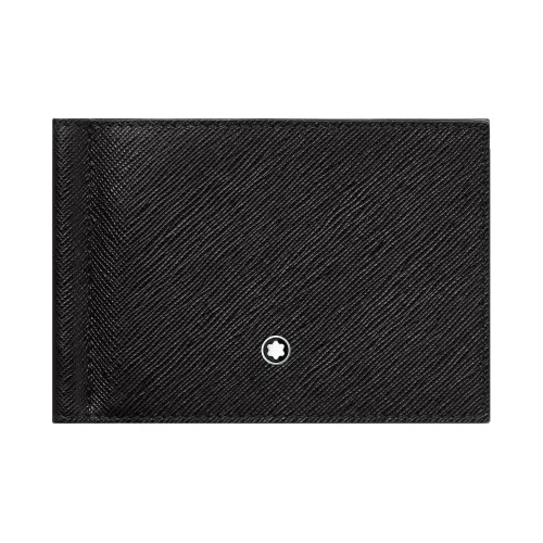 MONTBLANC Saffiano с принтом Full крупнозернистая кожа коровы кошелек мужской черный
