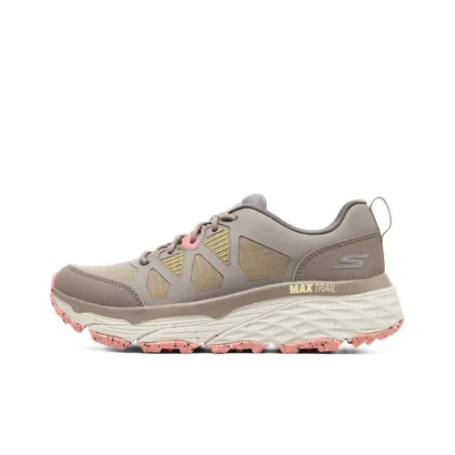 Skechers Max Cushioning Low Топ Беговые кроссовки Женские Умбра