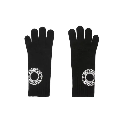 Burberry Кашемир Вязаные Перчатки Мужские Черные