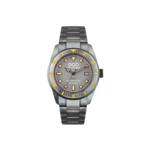 OUT OF ORDER Наручные часы Автоматический механический механизм Нержавеющая сталь Ремень Серый циферблат Мужские часы OOO.001 16,2.Gr