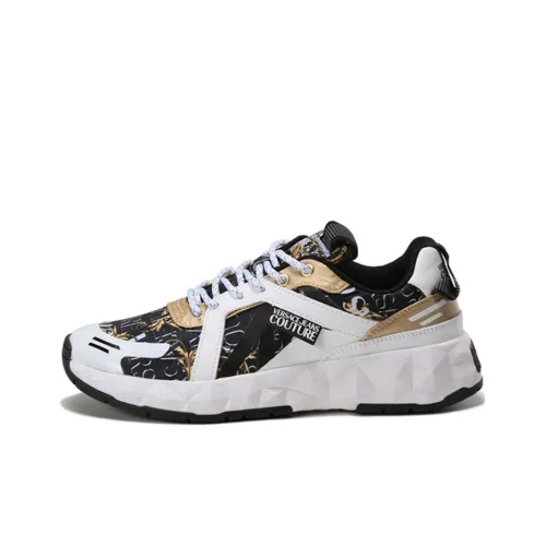 VERSACE JEANS Couture VERSACE Дышащий Низкий Топ Спортивная Повседневная Обувь Мужская Белый Черный