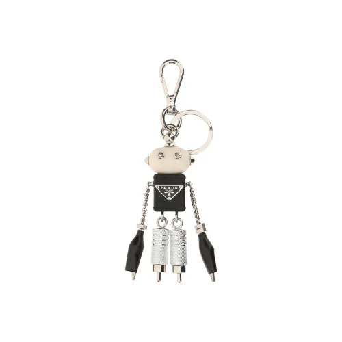 PRADA Металлические брелоки, черный, мужской