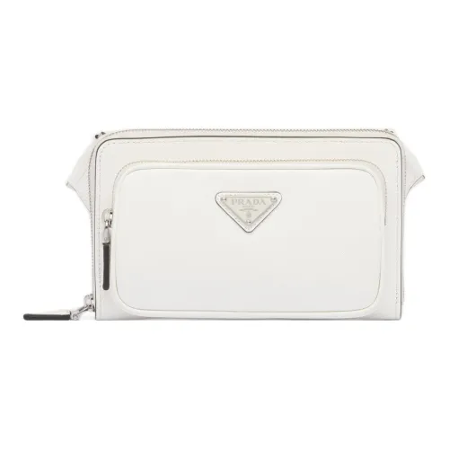 PRADA RE Edition Кожаная Сумка через плечо Сумка на плечо Мужская Белая