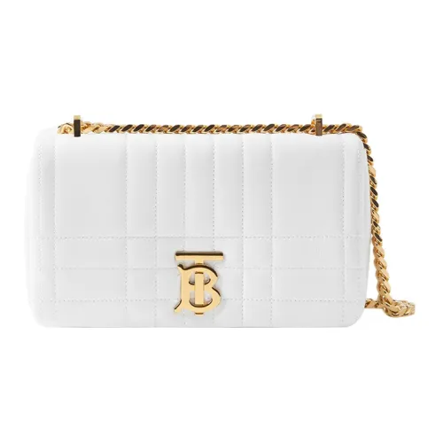 Burberry Lola Сумка из овечьей кожи через плечо Маленькая Женская Белая