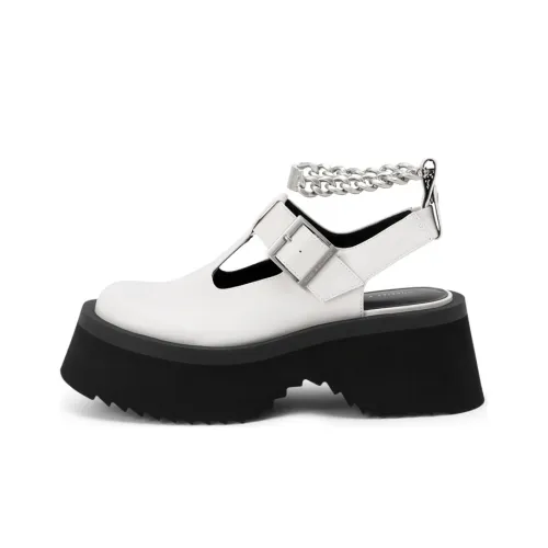 CHARLES KEITH Платформа Обувь 7 см Женская Белая