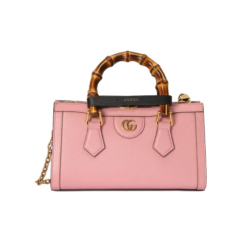 GUCCI Diana Кожа Портативный Сумка через плечо Маленькая Женская Розовая