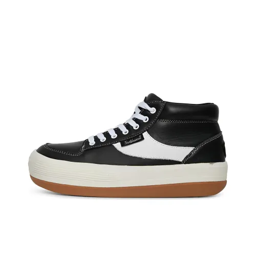 NORTHWAVE Эспрессо Кожа Противоскользящие Устойчивые к истиранию MID Топ Скейтборд Кроссовки Унисекс Черный